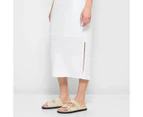 European Linen Bias Cut Maxi Skirt - Lily Loves