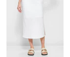 European Linen Bias Cut Maxi Skirt - Lily Loves