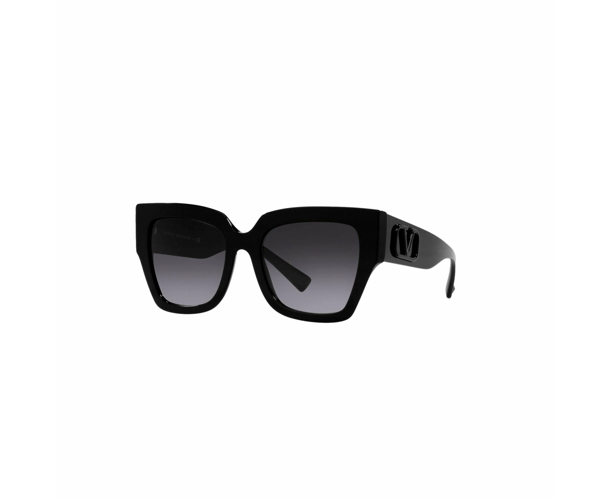 Valentino Garavani V Logo Black Square Frame Sunglasses