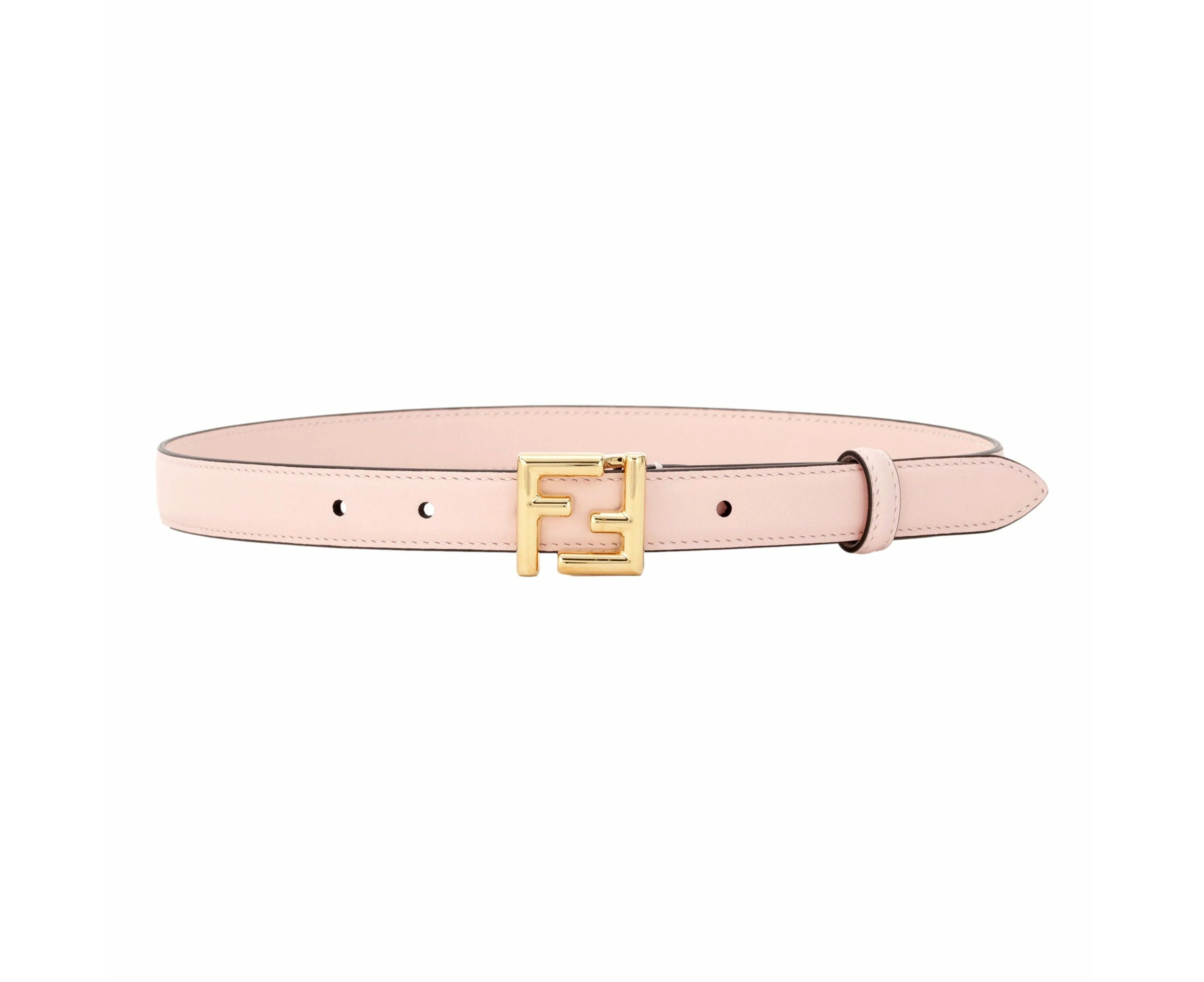 Fendi FF Confeto Pink Calfskin Leather Belt size 85