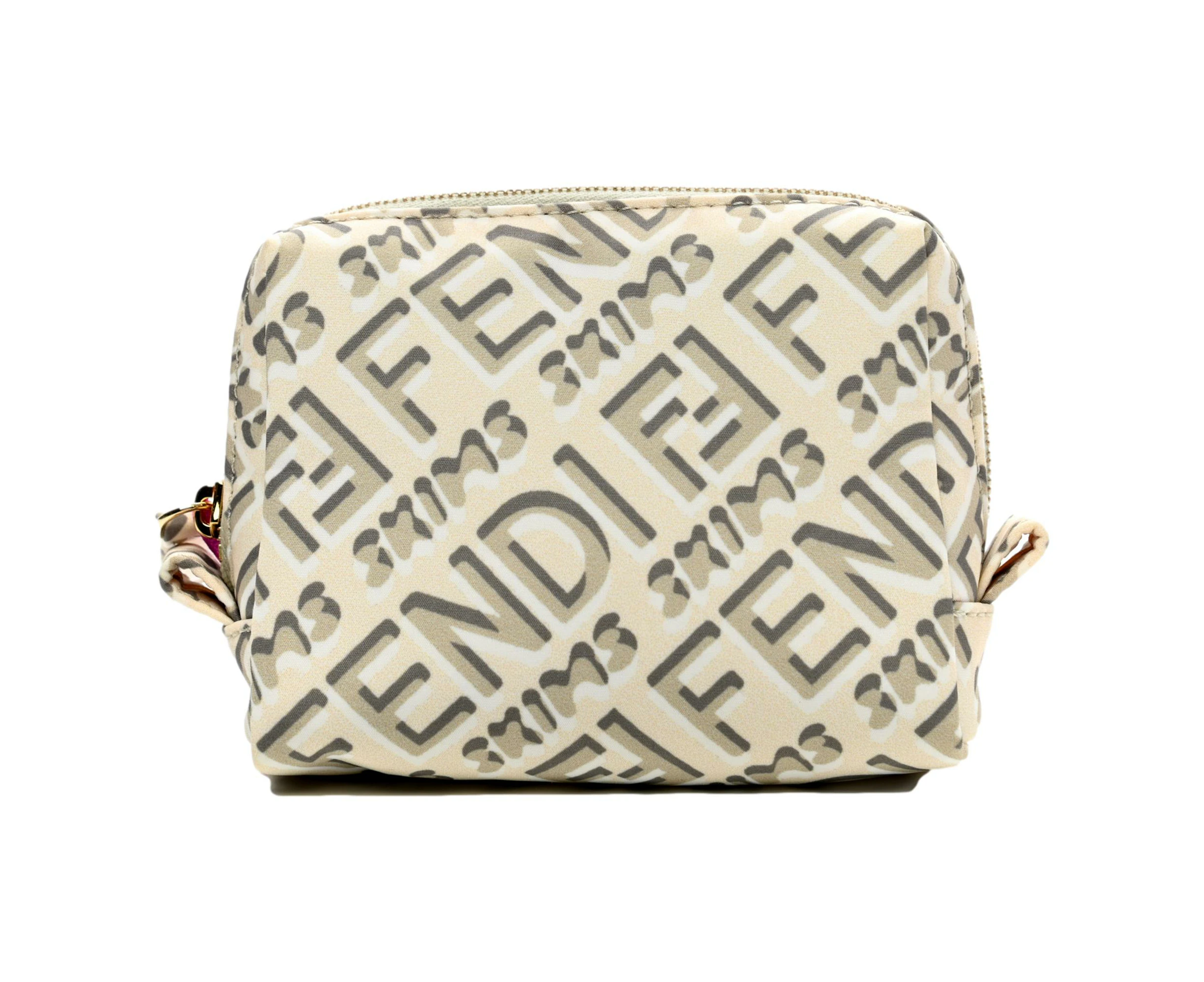 Fendi x Skims Nylon Avorio Small Beauty Pouch