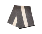 Fendi FF Print Nero and Bianco Knitted Wool Scarf