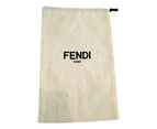 Fendi FF Print Nero and Bianco Knitted Wool Scarf