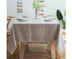 Rustic Doilies  Splashproof Doiliess Burlap Table Cloths for Kitchen  Table Cloth for Rectangle Tables Grey Rectangle Table