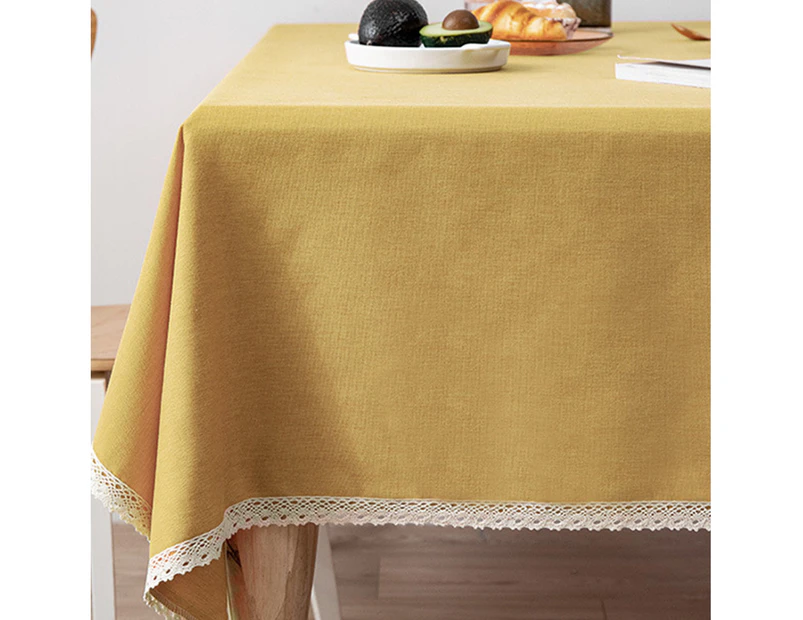 Artificial linen Doilies with lace trim - waterproof/splash/stain/wrinkle-free/oil-proof Doilies