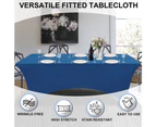 Elastic Spandex Table Cover for 6ft Rectangle Table - Fitted Doilies for Parties, Weddings, Birthdays, Banquets