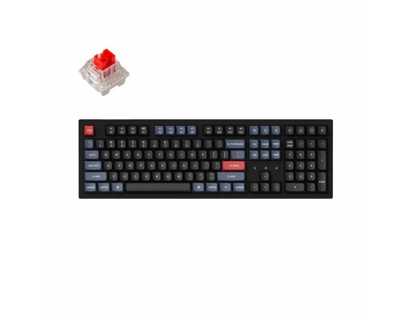 Keychron K10 Pro QMK/VIA Wireless Mechanical Keyboard with K Pro Red Switches