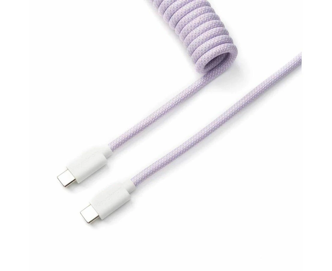 Keychron Coiled Aviator Cable (Light Purple / Straight)