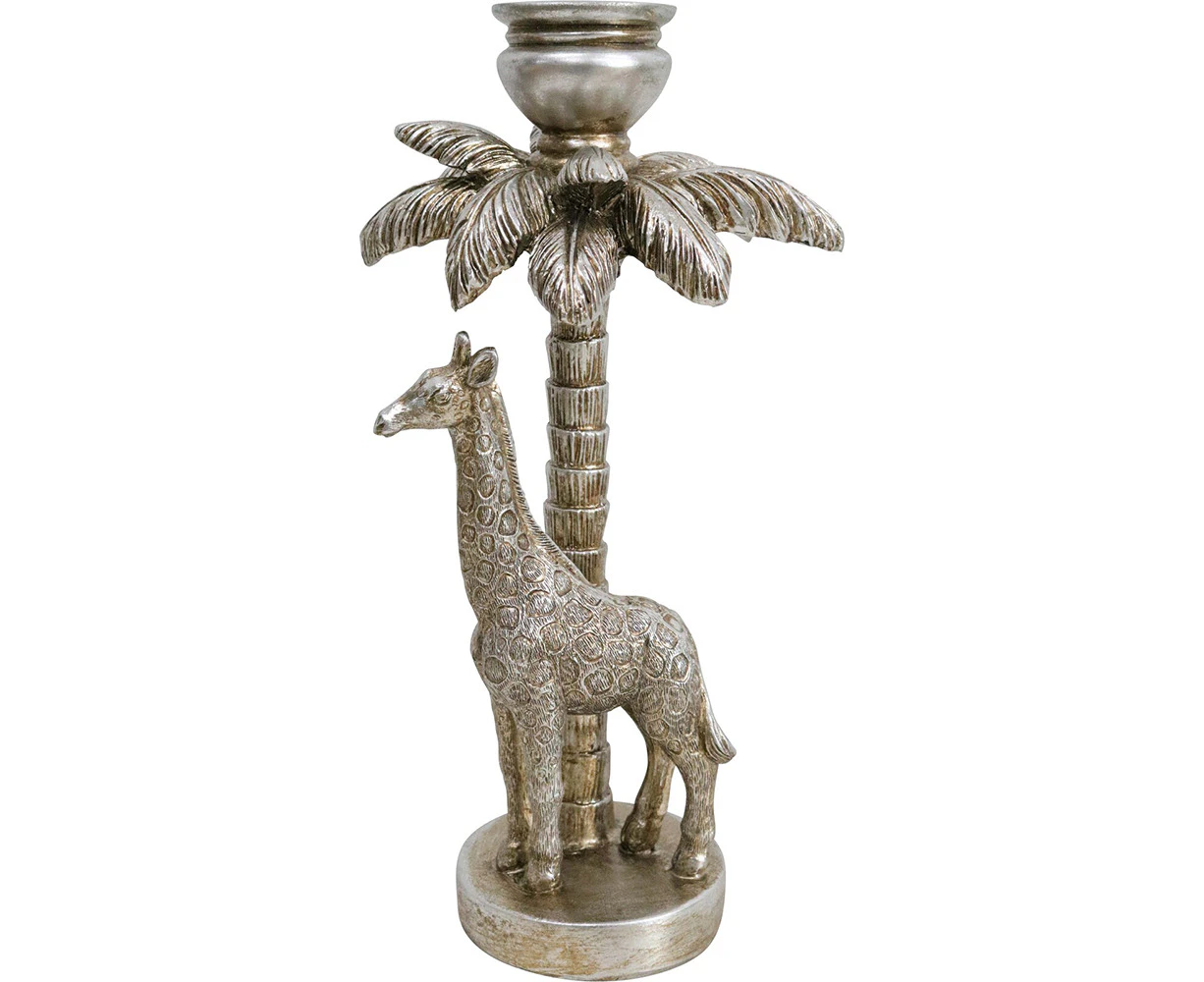 LVD Candle Holder Giraffe Champagne Palm Decorative Ornament Table Home Decor