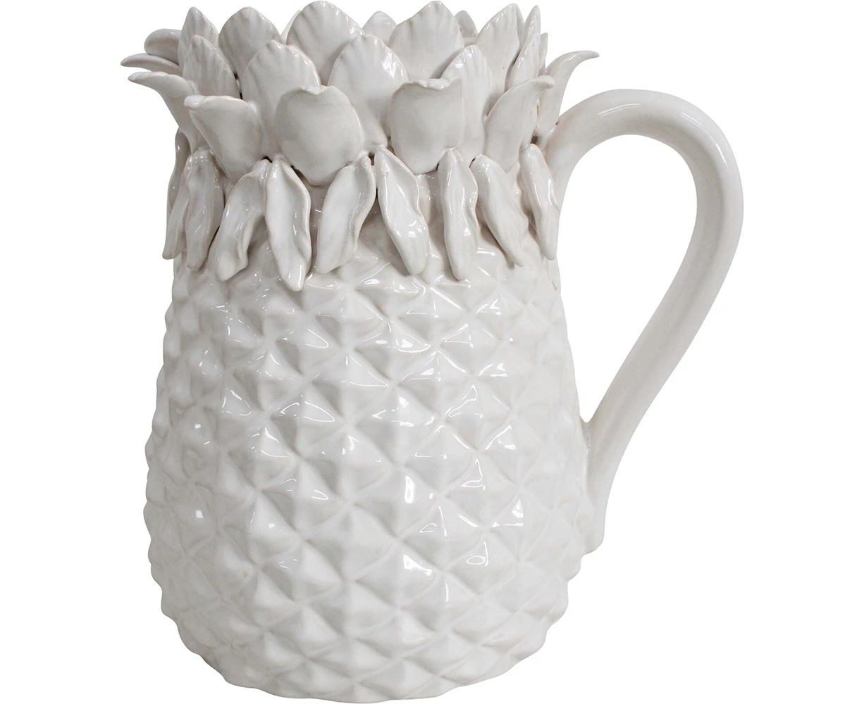 LVD Pineapple Jug Ivory Decorative Tabletop Home/Kitchen Tableware/Serveware