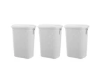 3x 2pc Boxsweden 62L Aero Laundry Hamper Lidded Clothes Storage 45x60cm Assort