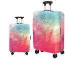 Elastic Travel Luggage Cover Thick Travel Suitcase Protective Cover-pink