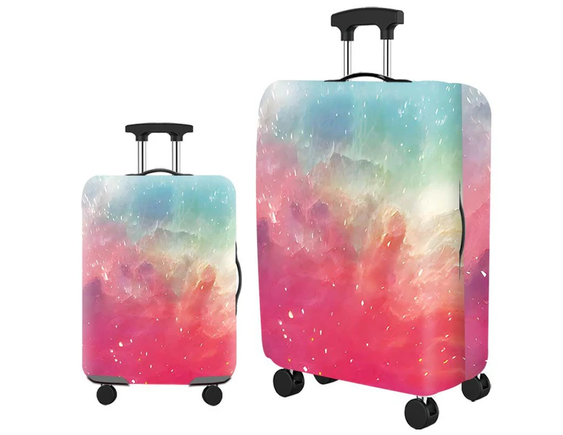 Elastic Travel Luggage Cover Thick Travel Suitcase Protective Cover-pink