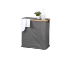 Ringle Bamboo Laundry Hamper Foldable Storage Basket