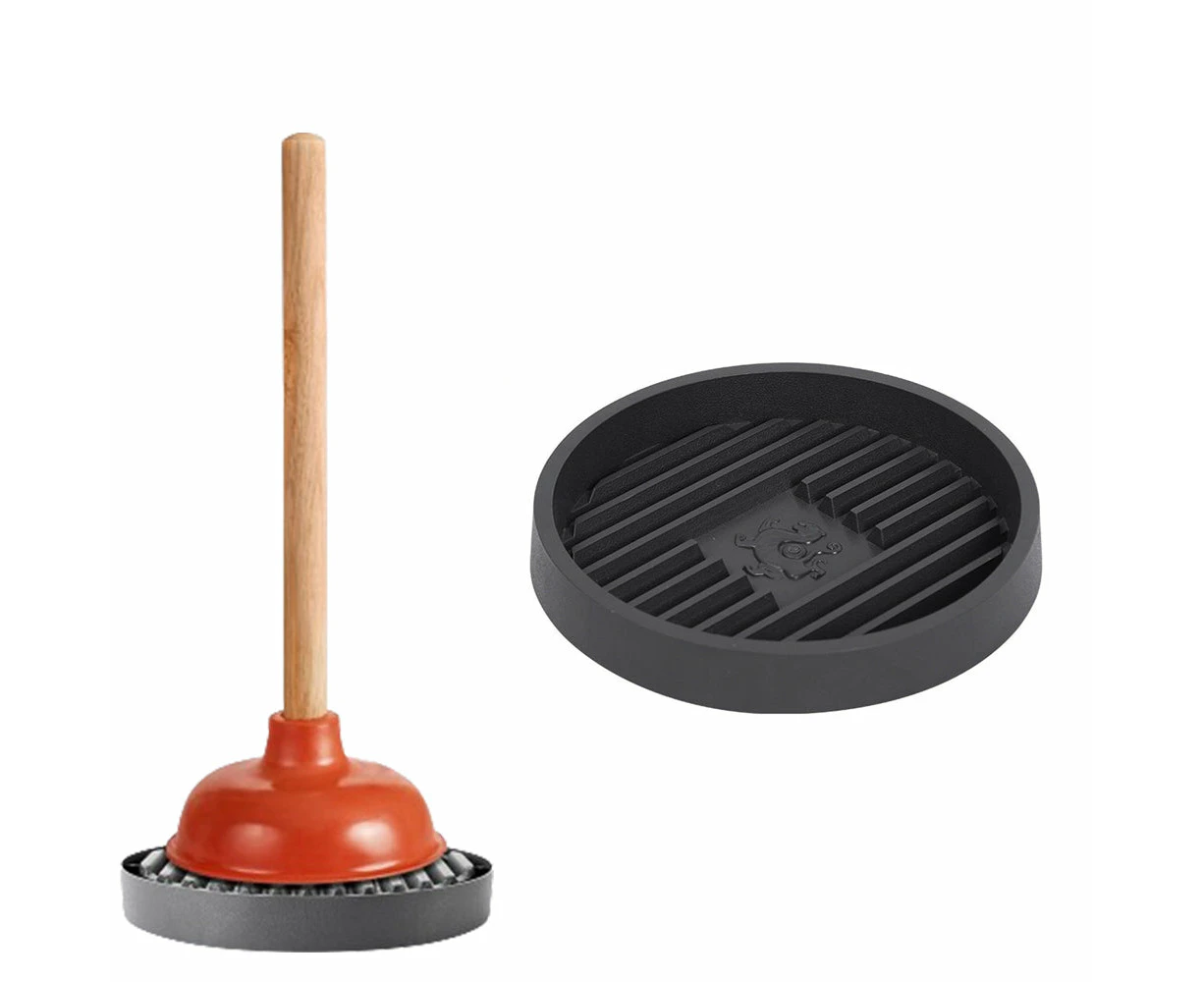 Plunger tray plunger air drying pad for toilet plunger toilet plunger holder