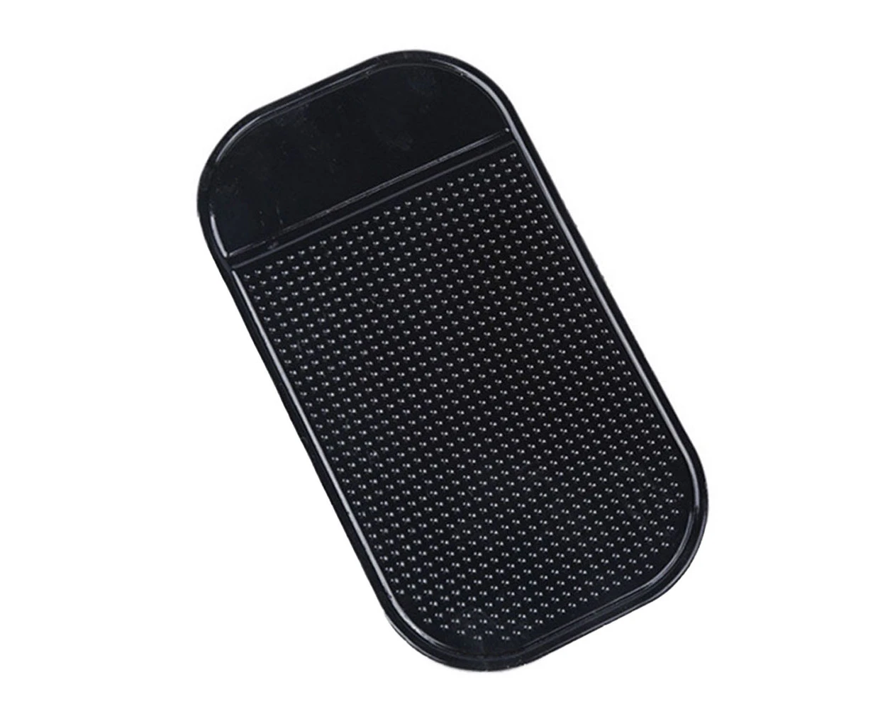 Black Car Dashboard Grip Mat Cell Phone Holder Non-Slip Silicone Sticky Mat - Black