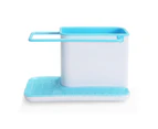 Kitchen Sink Caddy Organizer, Sponge Holder for Sink - Blue