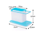 Kitchen Sink Caddy Organizer, Sponge Holder for Sink - Blue