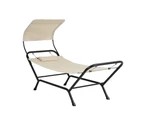 Gardeon Hammock Bed w/ Stand Sun Lounge Chair Beige