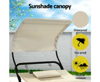 Gardeon Hammock Bed w/ Stand Sun Lounge Chair Beige