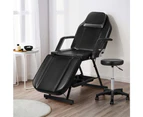 Zenses Massage Table Adjustable Salon Bed Chair 3-Fold Black