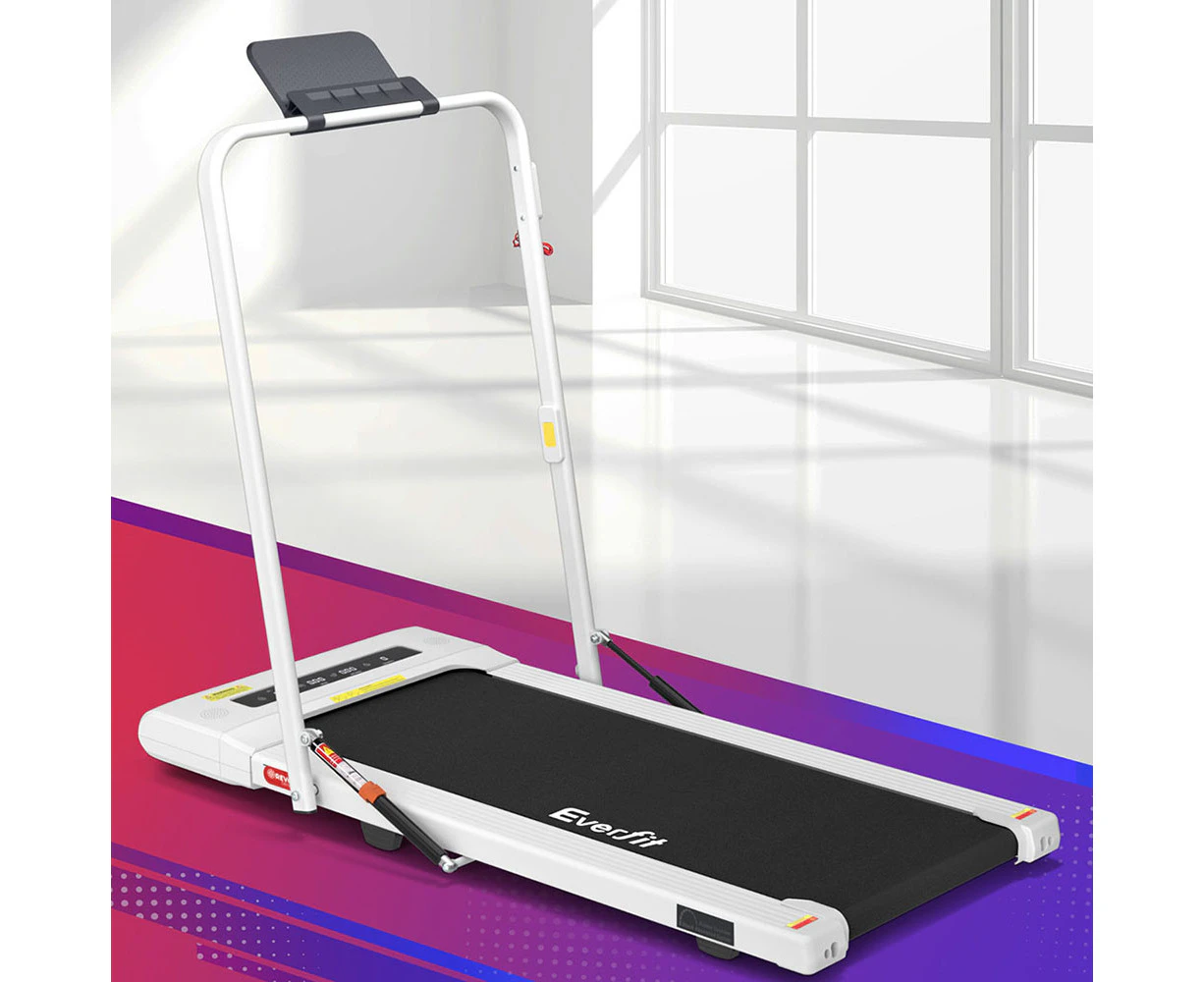 Everfit Treadmill Electric Walking Pad Under Desk Home Gym Fitness 400mm White