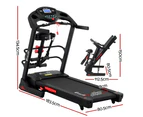 Everfit Treadmill Electric Home Gym Fitness Exercise Machine w/ Massager 480mm