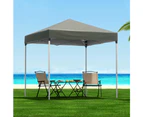 Instahut Gazebo 2x2m Outdoor Patio Garden Marquee Shade w/ Base Pods Grey