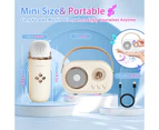 Mini Karaoke Machine for Kids,Portable Bluetooth Speaker with 2 Wireless Microphone,Toys for Girls Boys Gifts,Retro Speaker Set Stereo Sound