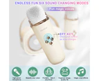 Mini Karaoke Machine for Kids,Portable Bluetooth Speaker with 2 Wireless Microphone,Toys for Girls Boys Gifts,Retro Speaker Set Stereo Sound