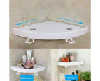 1x Bathroom Shower Caddy Shelf Kitchen Corner Rack Storage Holder Organizer Tray