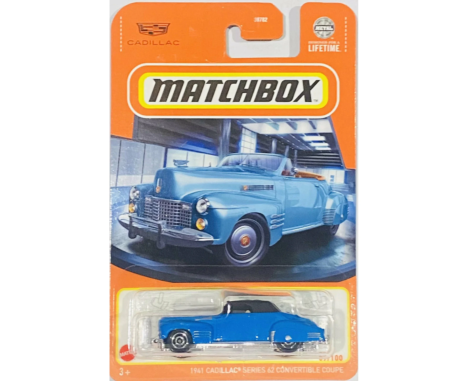 Matchbox Car Collection 2024 Mix 7G Long Card - 1941 Cadillac Series 62 Convertible Coupe Blue