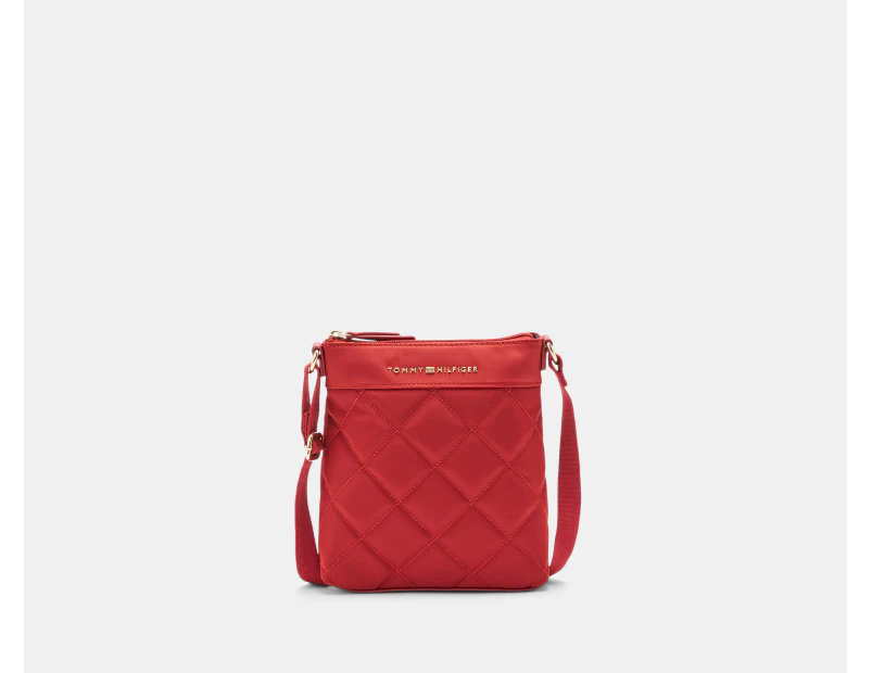 Tommy Hilfiger Jeannie North South Crossbody Bag - Chili Red