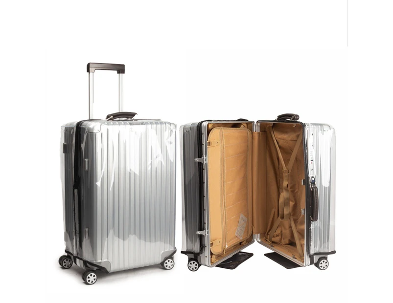 Transparent Luggage Cover with Zipper Waterproof Suitcase Protector Cover