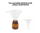 50Pcs Amber Glass Dropper Bottle Essential Oils Perfumes Bottle with Funnel