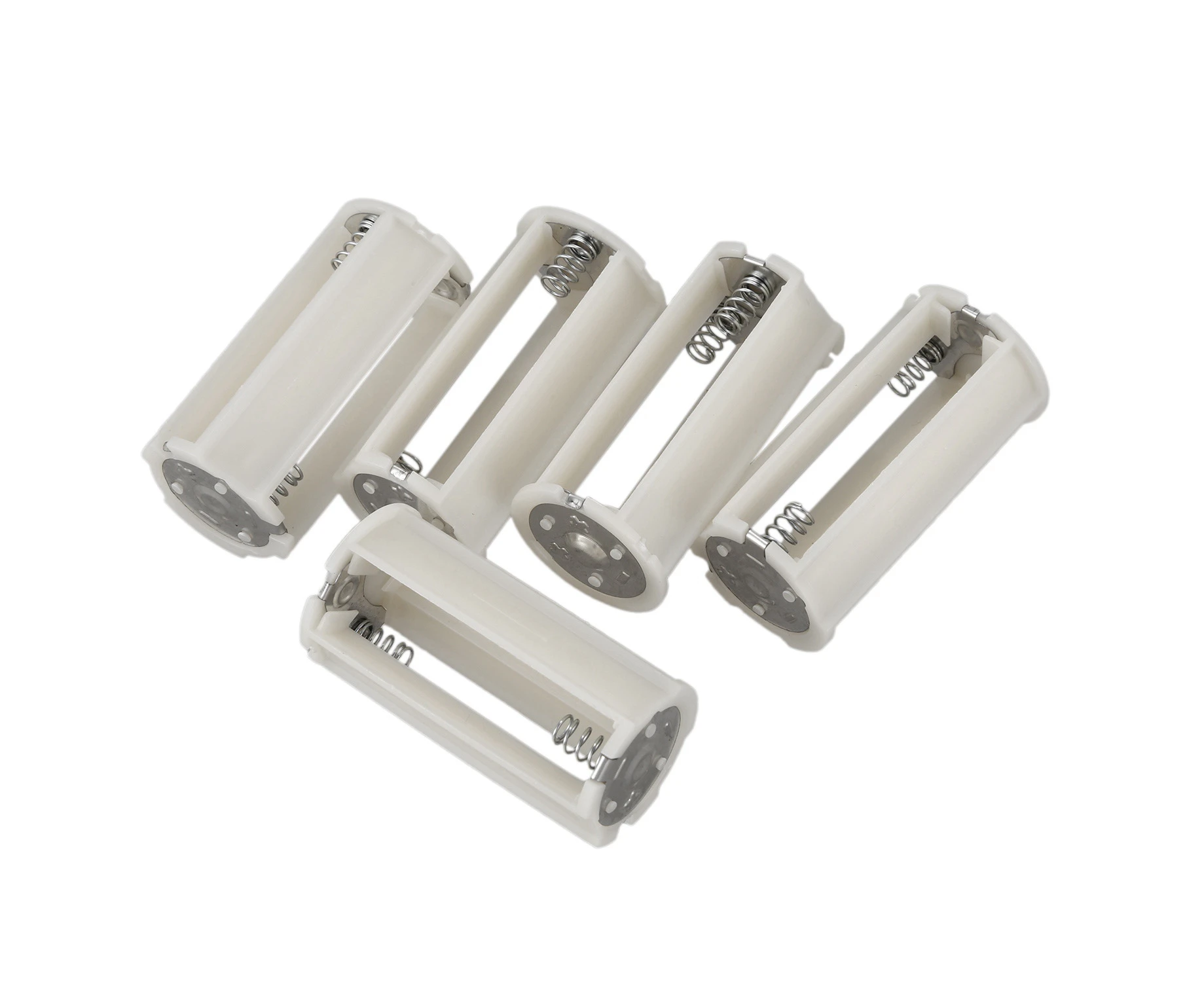 Serial Connection Cylindrical 3x 1.5V AA Battery Plastic Holder 5