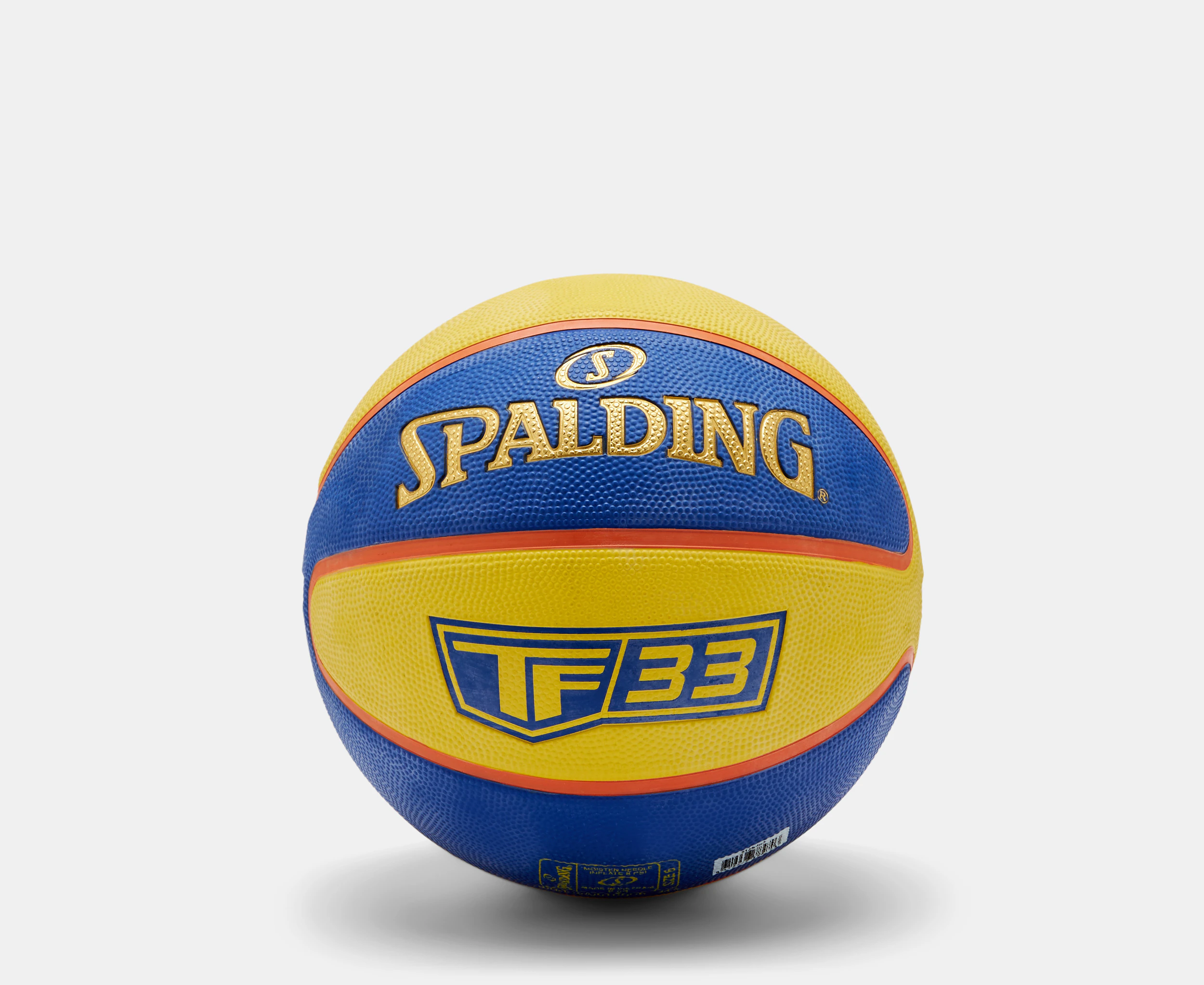 Spalding TF-33 Size 6 Basketball - Blue/Yellow