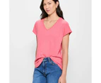 Target Australian Cotton V-Neck Slub T-Shirt