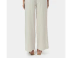 Linen Blend Beach Pants - Piping Hot