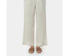 Linen Blend Beach Pants - Piping Hot