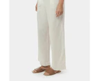 Linen Blend Beach Pants - Piping Hot