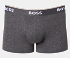 Hugo Boss Men's Power Boxers / Trunks 3-Pack - Black/Heather Grey/Dark Grey