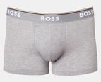 Hugo Boss Men's Power Boxers / Trunks 3-Pack - Black/Heather Grey/Dark Grey