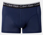 Calvin Klein Men's Cotton Stretch Trunks 3-Pack - Navy/Blue/Light Blue