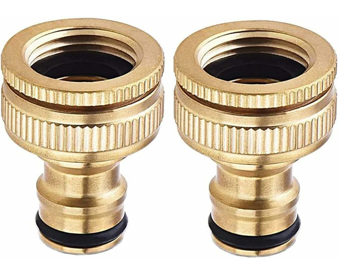 2 Pieces Of Pure Copper Garden Hose Faucet Connector, Garden Faucet Hose Connector, Garden Hose Connector Accessories 3/4 Inch Water Hose Connector, Garden