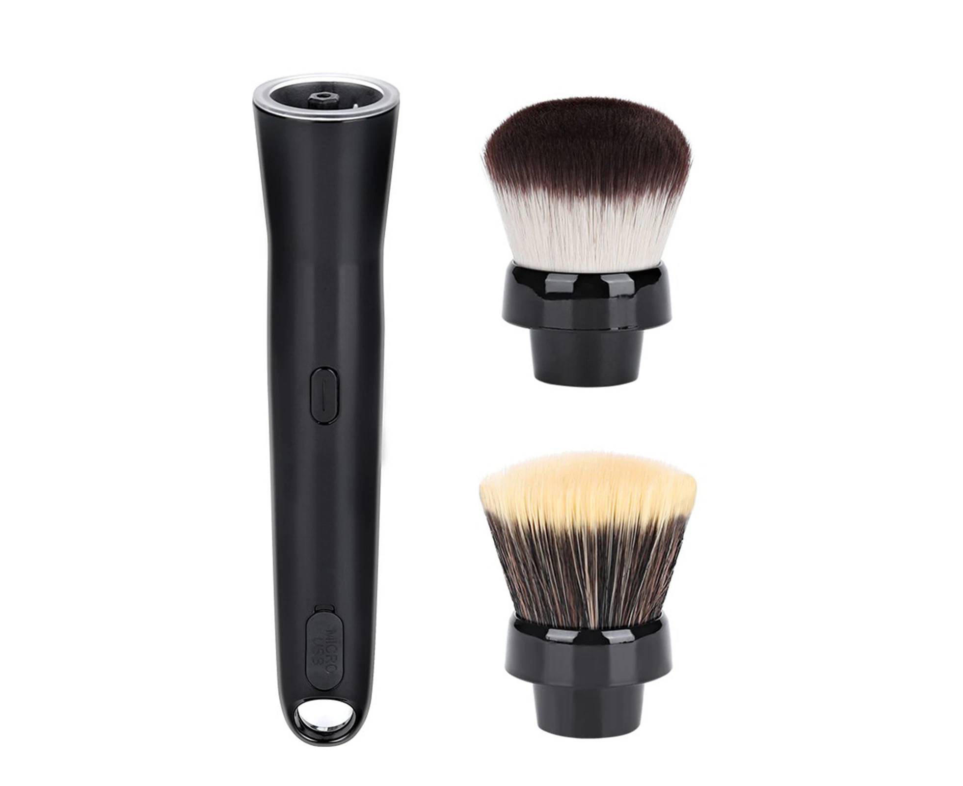 Electric Makeup Brush Automatic Rotating Makeup Brush With Foundation & Blusher Brush Heads