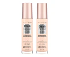 Maybelline Dream Radiant Liquid Foundation 30ml 10 Porcelain Ivory 2 Pack