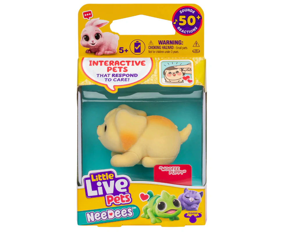 Little Live Pets NeeDees Single Pack Interactive Pet - Woofee Puppy