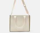 Tony Bianco Lana Oversized Tote Bag - Beige/Khaki