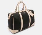 Tony Bianco Theodore Duffle Bag - Black/Beige